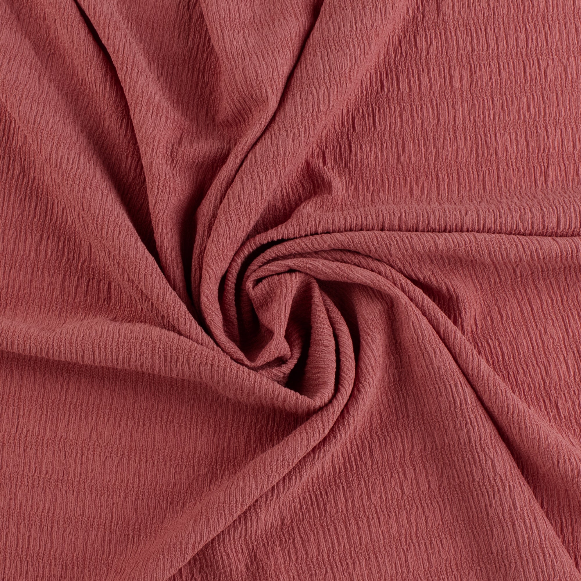 Solid crinkled Polyester - CHANTAL - 003 - Rose - Image 2