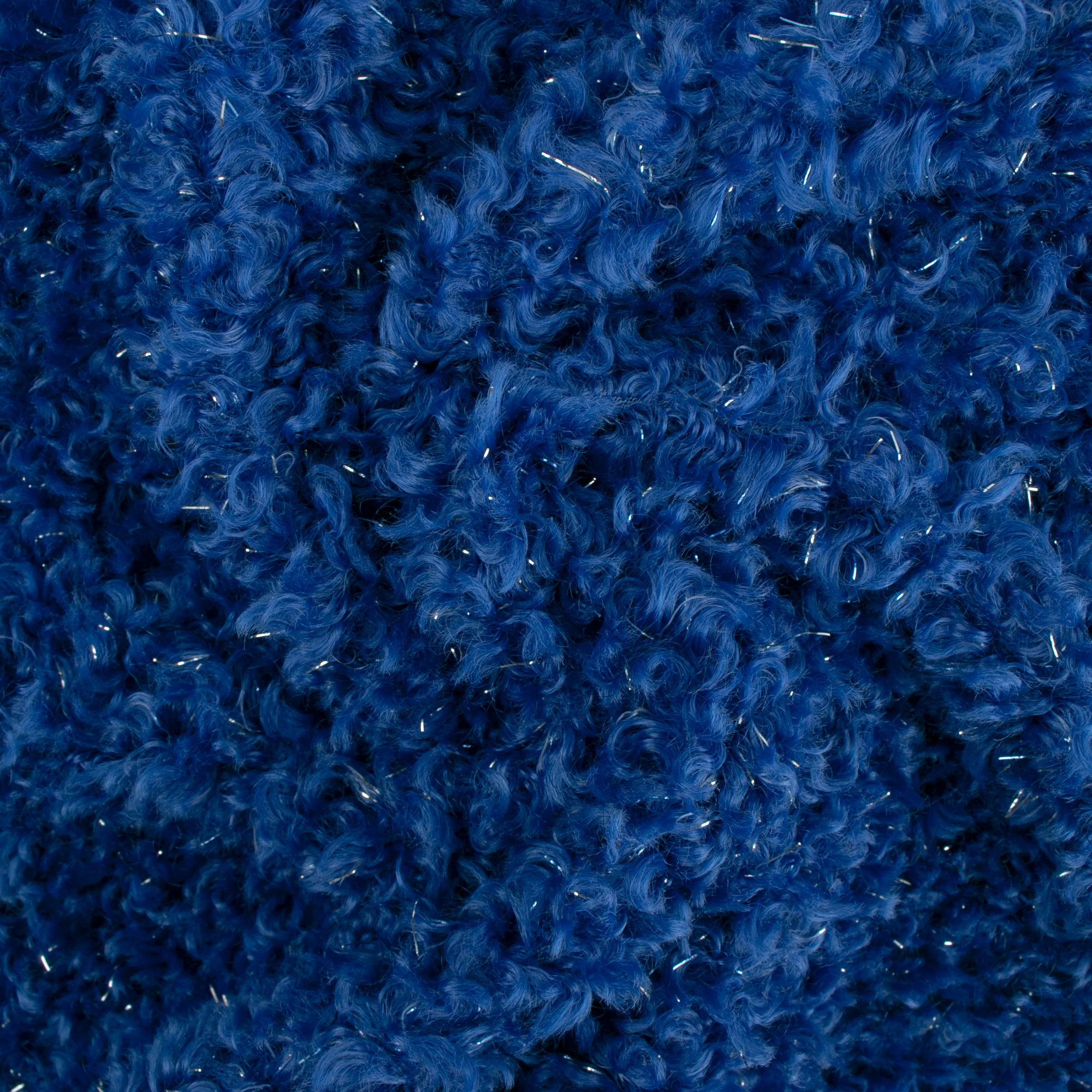 Solid Metallic Bouclé - MARGOT - Blue - Image 2