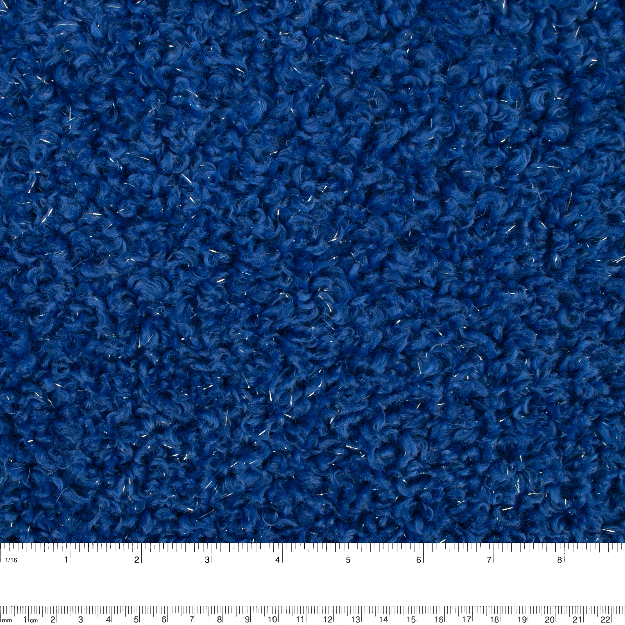 Solid Metallic Bouclé - MARGOT - Blue - Image 3