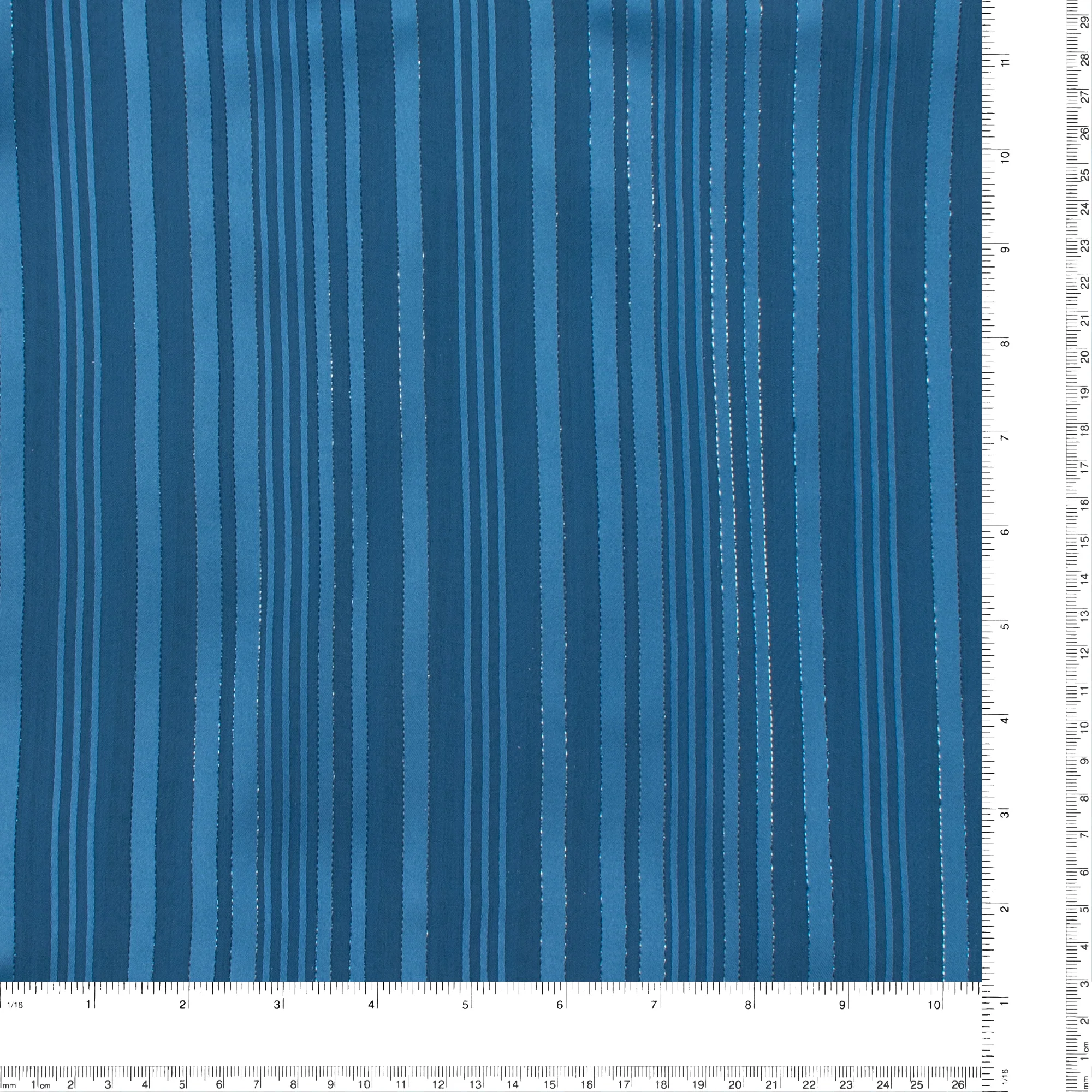 Striped Chiffon Solid - CANNES - 001 - Medium Denim - Image 3