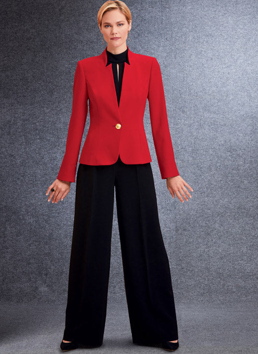 V1741 Misses' Jacket, Top, Dress, Pants and Jumpsuit (size: 14-16-18-20-22) - Image 6