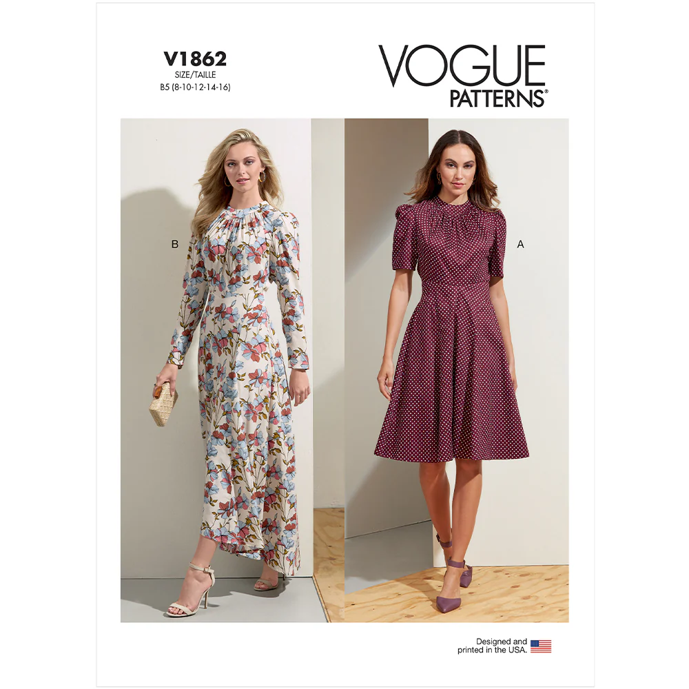 V1862 Misses' Dress (16-18-20-22-24)