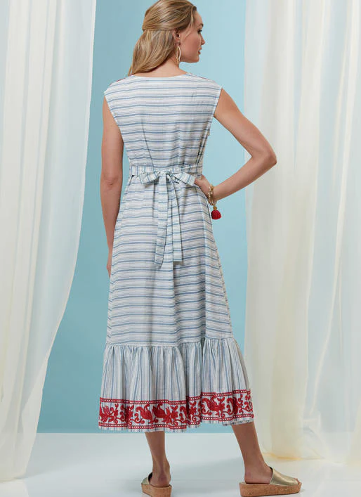 V9311 Misses' Dress (size: 6-8-10-12-14-16-18-20-22) - Image 8