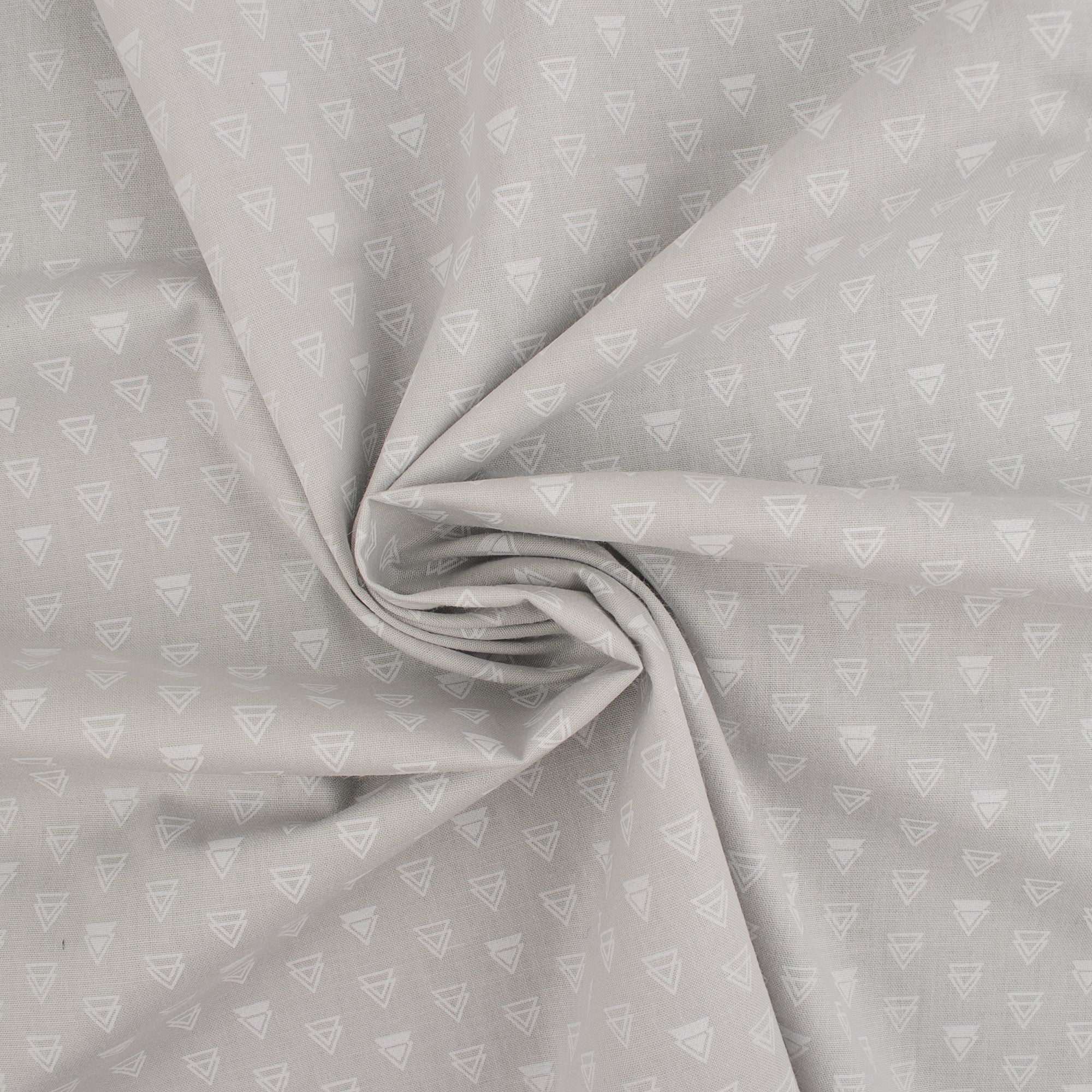 Wide-width fabric - MONOTONE - Triangles - Mist green - Image 2