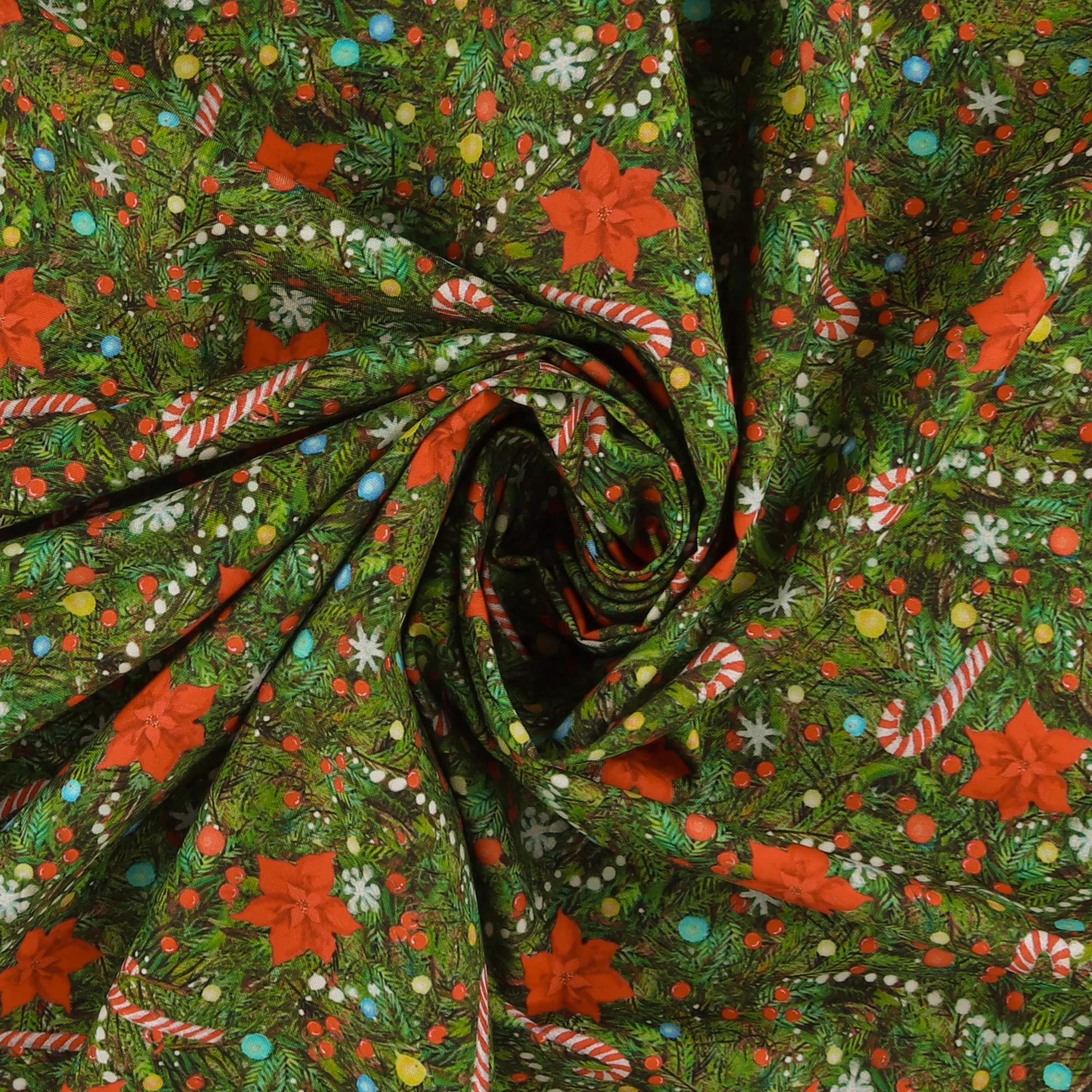 Windham Fabrics - Printed Cotton - MEOWY CHRISTMAS - 003 - Pine - Image 2